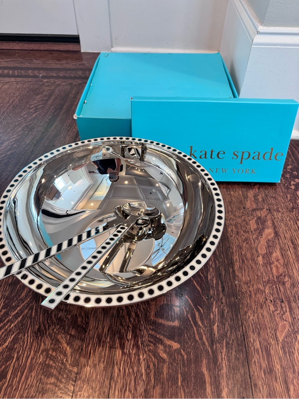 Kate Spade Pierrepont Place Metal Serving Bowl & Matching Serving Set